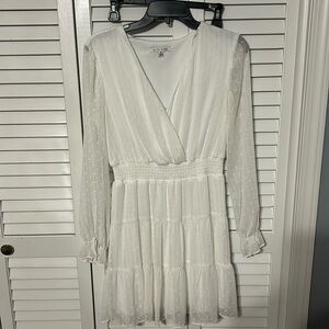 White long sleeve dress